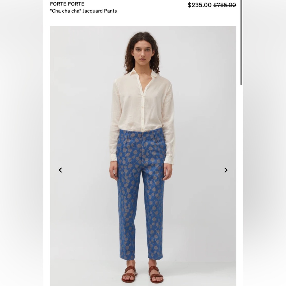 FORTE FORTE jacquard pants